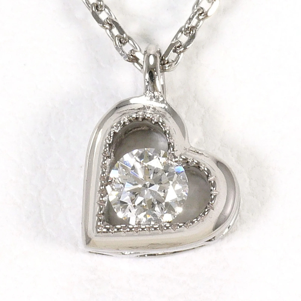 VINTAGE 18k Silver Diamond Necklace